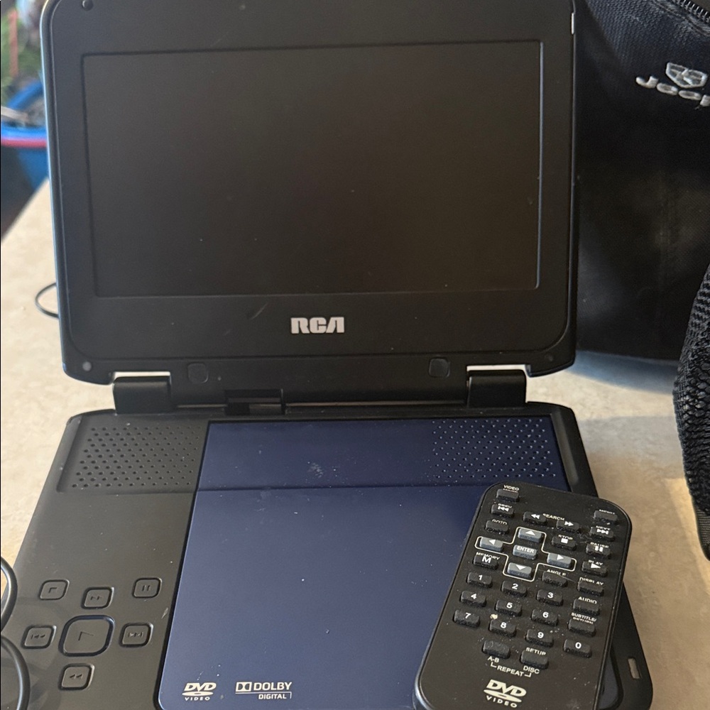Black Portable DVD Player